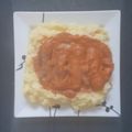 Gary Waite's cooksnap of when they made Bangers an Mash with Beef Gravy and fried Onions.