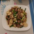 潘俊霖的(簡單料理) 的 肉片炒杏鮑菇 cooksnap