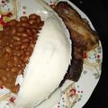 Gracie's cooksnap of when they made Title #endofyearchallenge ugali coconut beans kafry pork.
