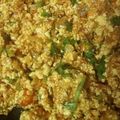 Vrinda Idnani's cooksnap of when they made Paneer bhurji.