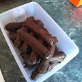 Takács Lászlóné_1 Cooksnap-ja, amikor elkészítette a(z) Házi túró rudi receptet.