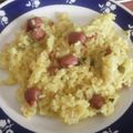 El cooksnap de Sandra.G.F cuando hizo Arroz meloso con restos de pollo asado y salchichas.