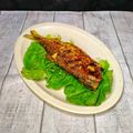 Cooksnap shazrina semasa beliau membuat Ikan terubuk bakar.