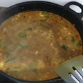 El cooksnap de Silvestre Martínez cuando hizo Curry de lentejas, verduras y frutos secos.