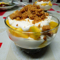 El cooksnap de Noemí cuando hizo Falso tiramisú de mango (o frutas ligeras variadas).