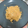 El cooksnap de Angel Esquinas cuando hizo Pasta con salsa cremosa y gambas/camarones.