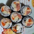 Cooksnap của Dương Hồng Thùy Dương khi họ làm theo món Kimbap