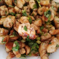 El cooksnap de Bibi García cuando hizo Carnitas de pescado.