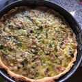 El cooksnap de Mayra Da Silveira cuando hizo Tarta de puerros y panceta.