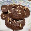 李宜蓁 的 【影片】手工巧克力杏仁餅乾 cooksnap