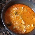 El cooksnap de Susana cuando hizo Curry con pollo y verduras estilo thai.