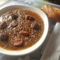 El cooksnap de Soraya (Con gusto y Salero) cuando hizo Lentejas expres.