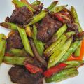 Cooksnap srsdn journal semasa beliau membuat Kacang Buncis Tumis Hati.