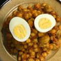 El cooksnap de Dcatpa cuando hizo Garbanzos con curry y salchichas frankfurt.