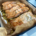 El cooksnap de Marieta cuando hizo Salmón al horno.