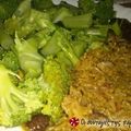 Cooksnap από tetei στη συνταγή Μπρόκολο με καστανό ρύζι, αμύγδαλα και chutney