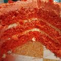 Cooksnap από Νικόλ_ στη συνταγή "Red velvet cake με frosting λευκής σοκολάτας" ❤️🎀