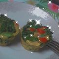 El cooksnap de Katherine cuando hizo Muffins espinaca-champiñones.