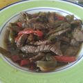 El cooksnap de Jesus Carranza cuando hizo Ternera con pimientos.
