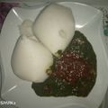 Halima Abubakar's cooksnap of when they made Okra/vegetable soup.