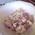 El cooksnap de Georgina cuando hizo Huevo con tortilla y salchicha.