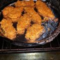 Tiffany Natasha Gillard 's cooksnap of when they made Dorito crusted chicken fingers.