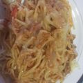 El cooksnap de Sara Lopez cuando hizo Macarrones gratinados (con sofrito, atún y el toque especial).