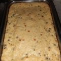 El cooksnap de Gaby Albornoz cuando hizo Budín de choclo, arveja y queso!!.
