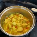El cooksnap de Alicia Lagarto cuando hizo Pollo al curry.