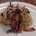 El cooksnap de vadoret cuando hizo Spaghetti carbonara original.