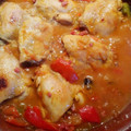 El cooksnap de agels cuando hizo Pollo al chilindrón.