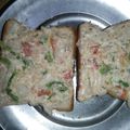 Rimmi paul का कुकस्नैप जब उन्होंने पनीर एंड कॉर्न ओपन सैंडविच (paneer and corn open sandwich recipe in Hindi) बनाया था।