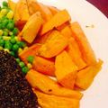Elii Wood's cooksnap of when they made Baked sweet potato fries.