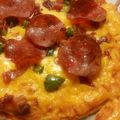 Ashley T's cooksnap of when they made Tortilla Oven Baked Pizza.