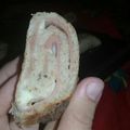El cooksnap de NatyLuna cuando hizo Pan casero relleno de jamón y queso 🤤🍞.