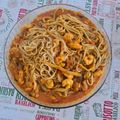 El cooksnap de Excel Motos cuando hizo Tallarines con mariscos y salsa rosa.