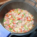 El cooksnap de Emilio Lucky Hay cuando hizo Fideos con solomillo de cerdo y setas.