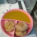 El cooksnap de Eliopatra cuando hizo BLW Ideas Nuggets de merluza al horno acompañado con brócoli, patata y cebollita.