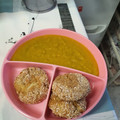 El cooksnap de Eliopatra cuando hizo BLW Ideas Nuggets de merluza al horno acompañado con brócoli, patata y cebollita.