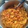 El cooksnap de juantxo cuando hizo Espaguetis con pollo y chorizo.