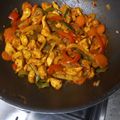 El cooksnap de Jose cuando hizo Wok de verduras con pollo.