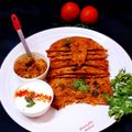  Name - Anuradha Mathur का कुकस्नैप जब उन्होंने टमाटर प्याज़ का पराठा (tamatar pyaz ka paratha recipe in Hindi) बनाया था।
