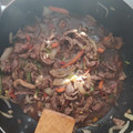 El cooksnap de César Mateo cuando hizo Chapsui de pollo.