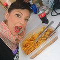 El cooksnap de Elenita Rubia cuando hizo Macarrones con albóndigas.