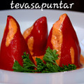 El cooksnap de Gema la gaditana cuando hizo Pimientos rellenos de salmón, merluza y langostinos.