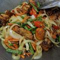 Cooksnap zaharah hushin semasa beliau membuat Ayam Goreng Kunyit Kacang Buncis.