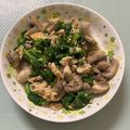 曉茹 鄭 的 蘑菇蛋炒茼蒿 cooksnap