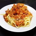 Cooksnap của Hoàng Oanh khi họ làm theo món Spaghetti bò bằm