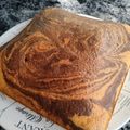 El cooksnap de Yesica Magnone cuando hizo Torta cebra.