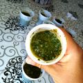 il Bigmama's kitchen quando ha preparato Pesto alla genovese con aglio